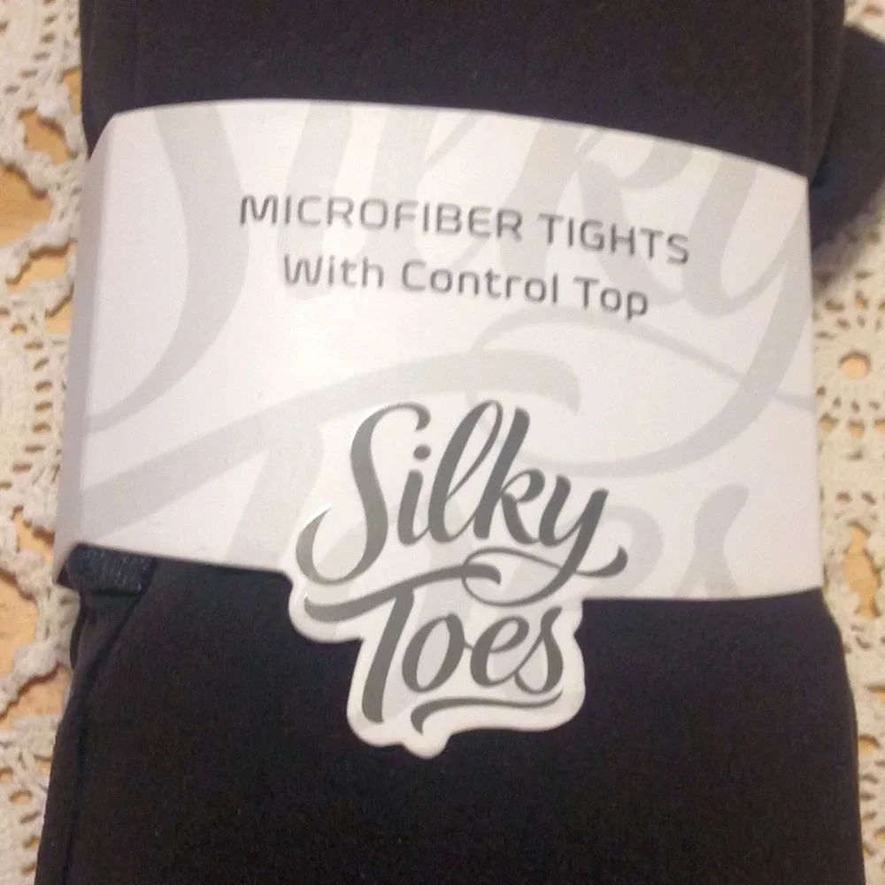 Microfiber tights, Silky Toes, X-SM, two new pair, out of packaging